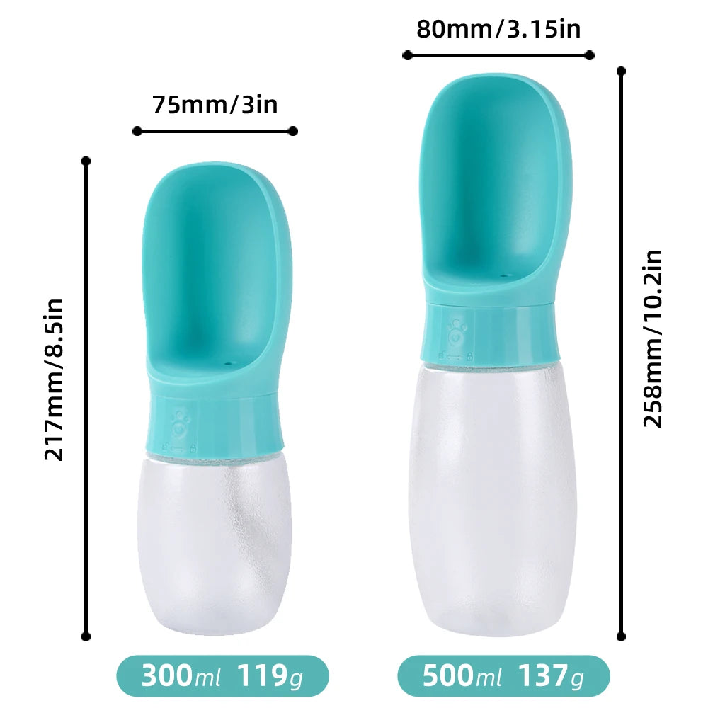 Borraccia Portatile per Cani e Gatti con Ciotola Integrata – Bottiglia Anti-Perdita per Passeggiate, Viaggi e Escursioni